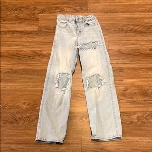 Light Blue Distressed Jeans